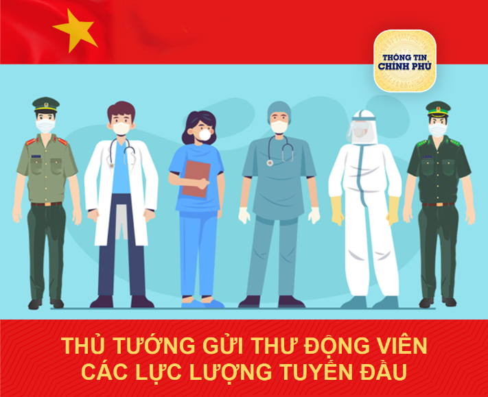 Thủ tướng gửi thư động viên các lực lượng tuyến đầu phòng, chống dịch COVID-19