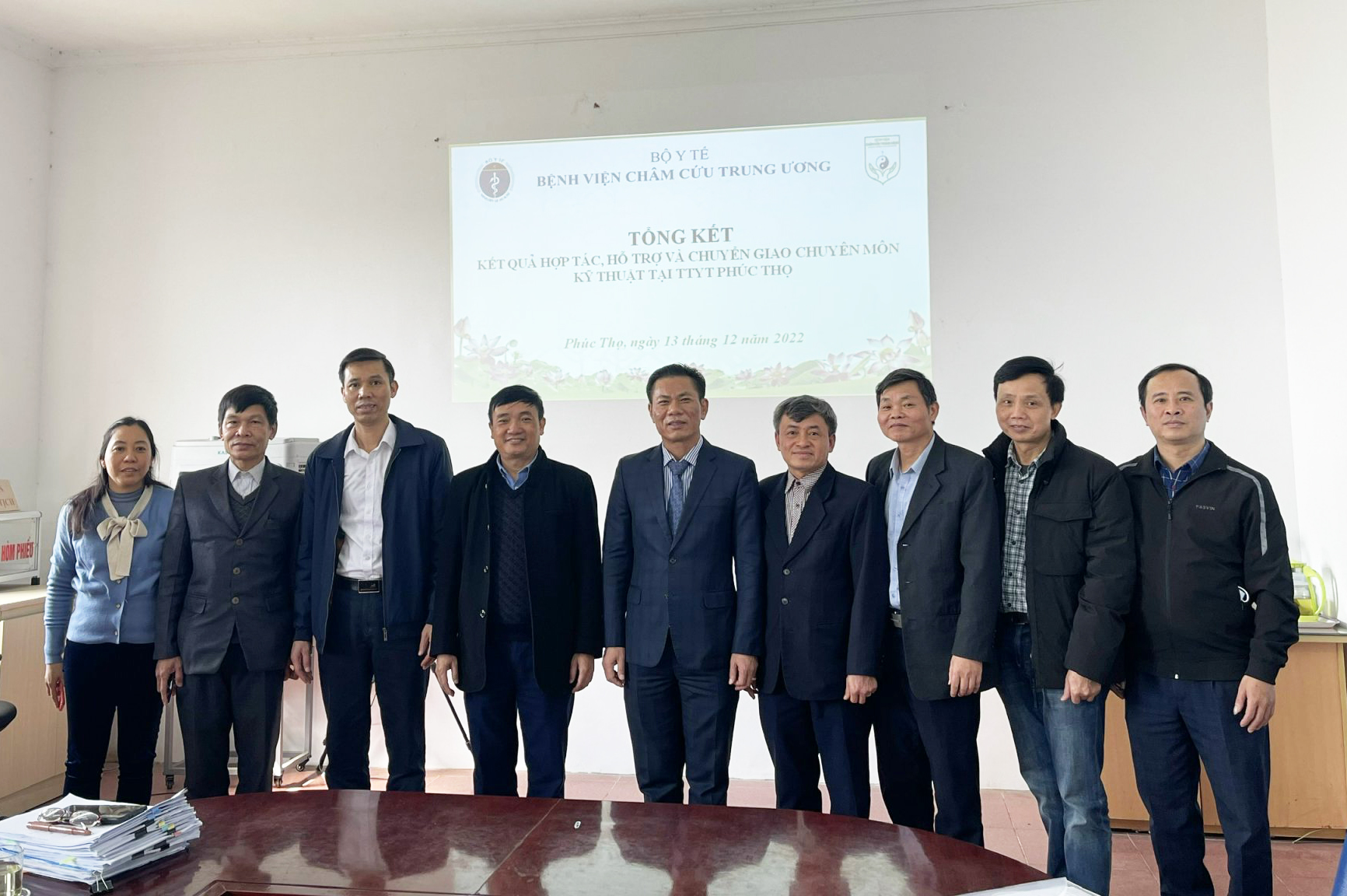 Tổng kết quá trình hợp tác, hỗ trợ và chuyển giao chuyên môn kỹ thuật tại TTYT huyện Phúc Thọ