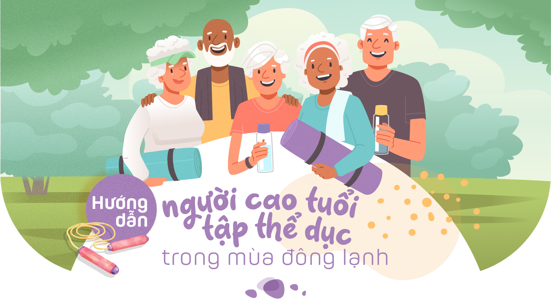 Hướng dẫn người cao tuổi tập thể dục trong mùa đông lạnh