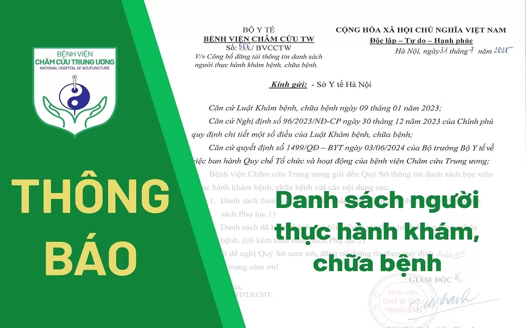 Thông tin danh sách người thực hành khám chữa bệnh