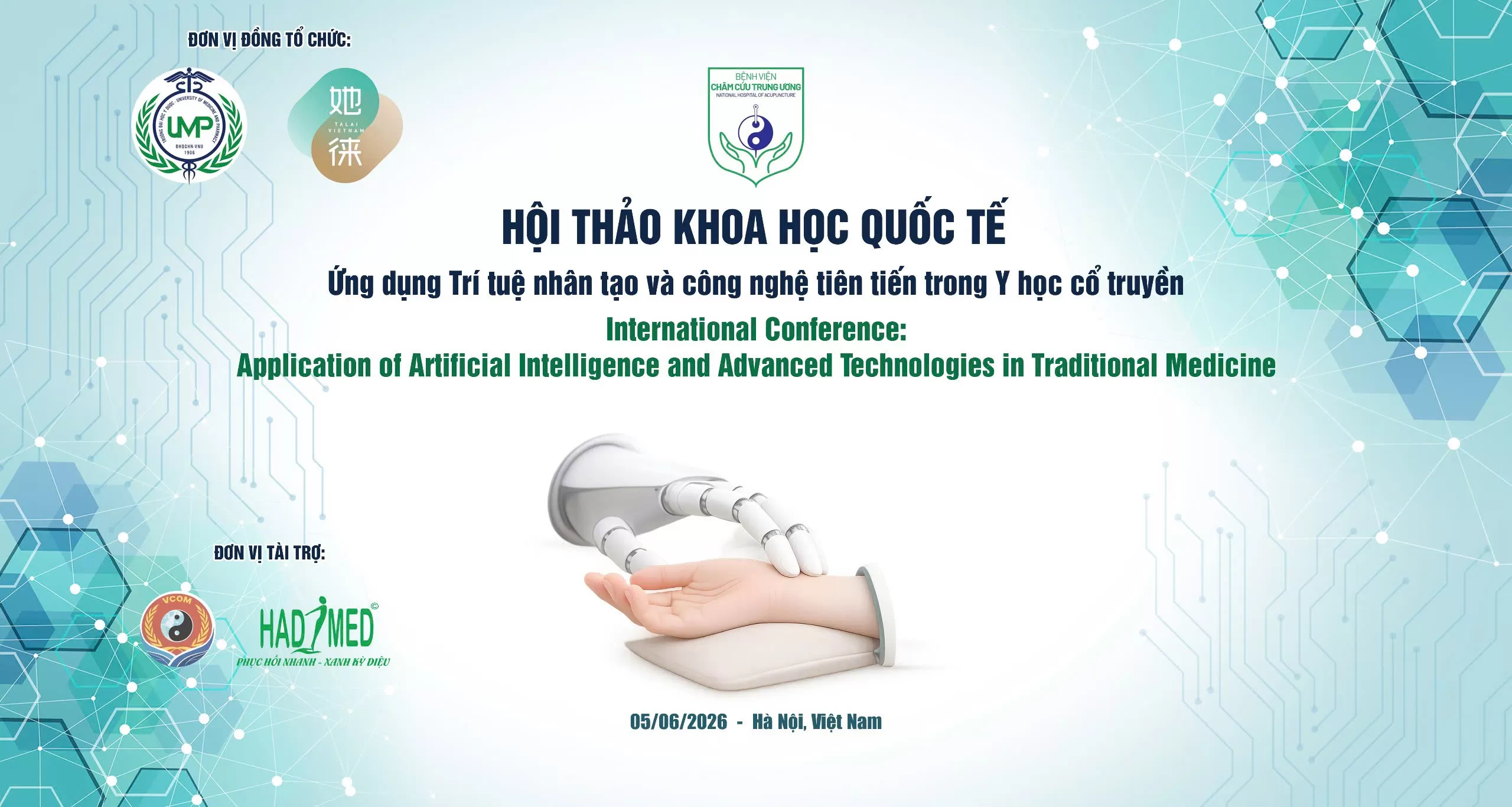 HỘI THẢO QUỐC TẾ AITM 2026 QUY TỤ  NHIỀU BÁO CÁO KHOA HỌC CHUYÊN SÂU VỀ AI VÀ Y HỌC CỔ TRUYỀN
