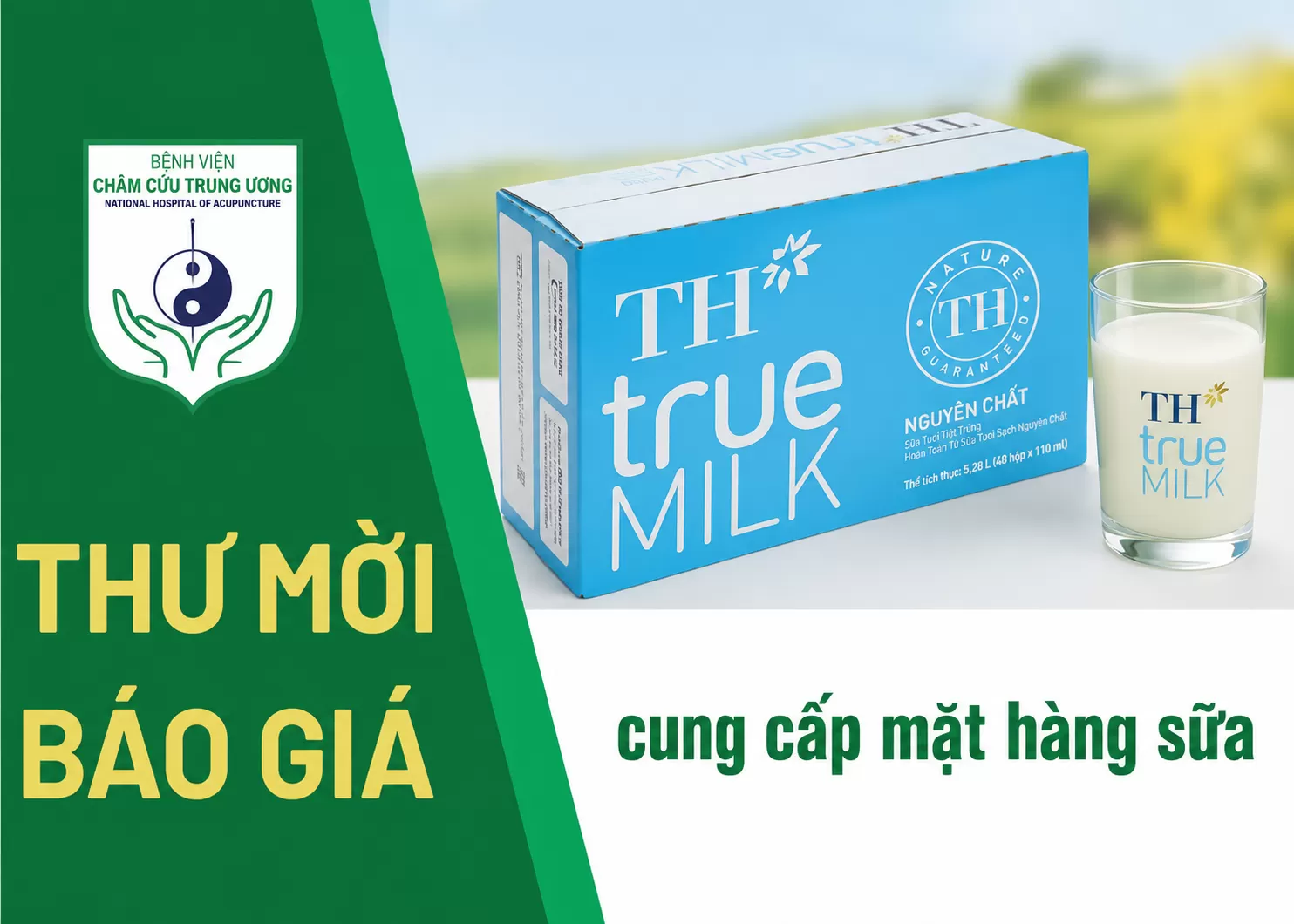 Thư mời chào giá cung cấp sữa