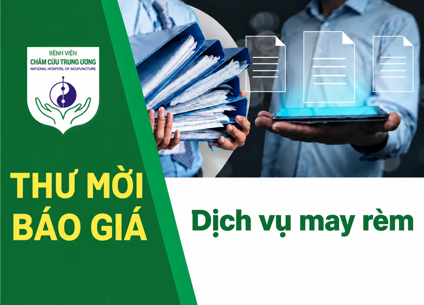 Thư mời báo giá dịch vụ may rèm
